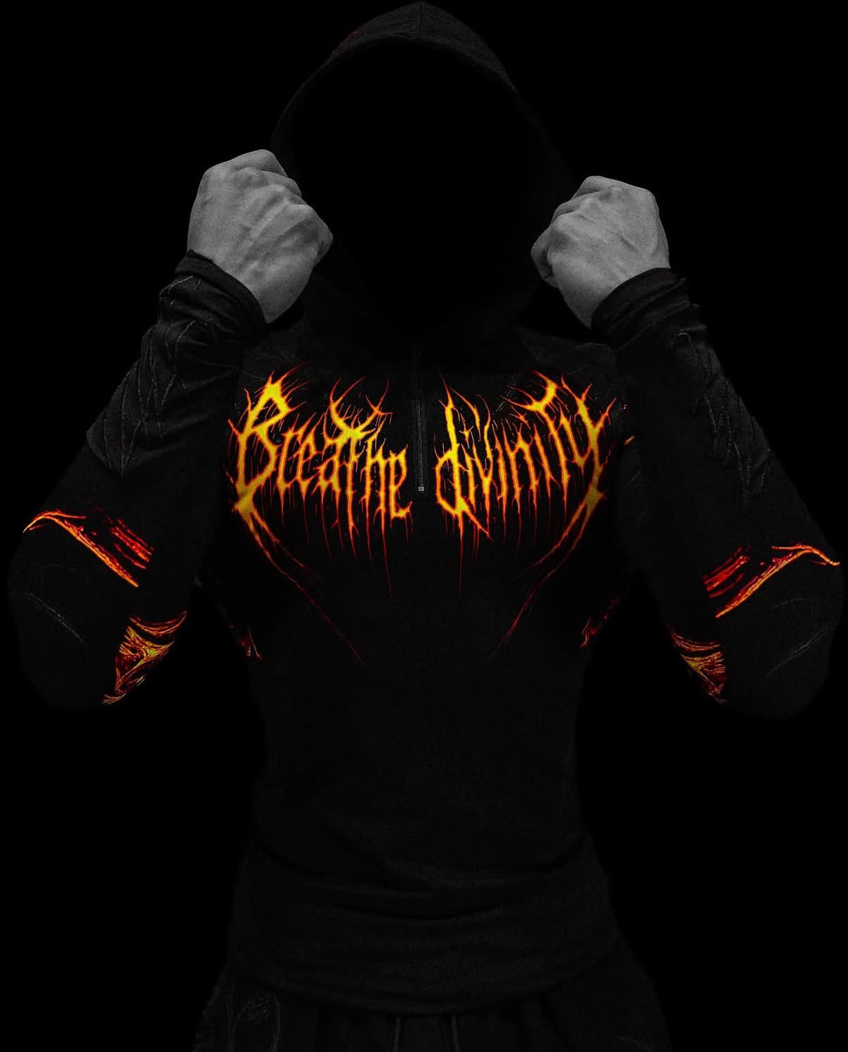 Breathedivinity Void Tech Pulsefire Hoodie Compression Inferno