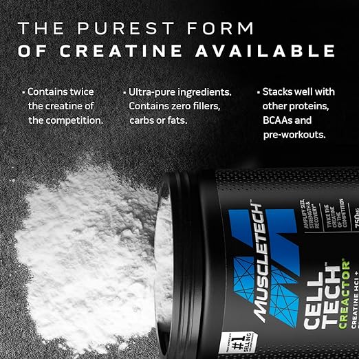 Muscletech Cell Tech Creactor 274 Gramos 120 Servicios