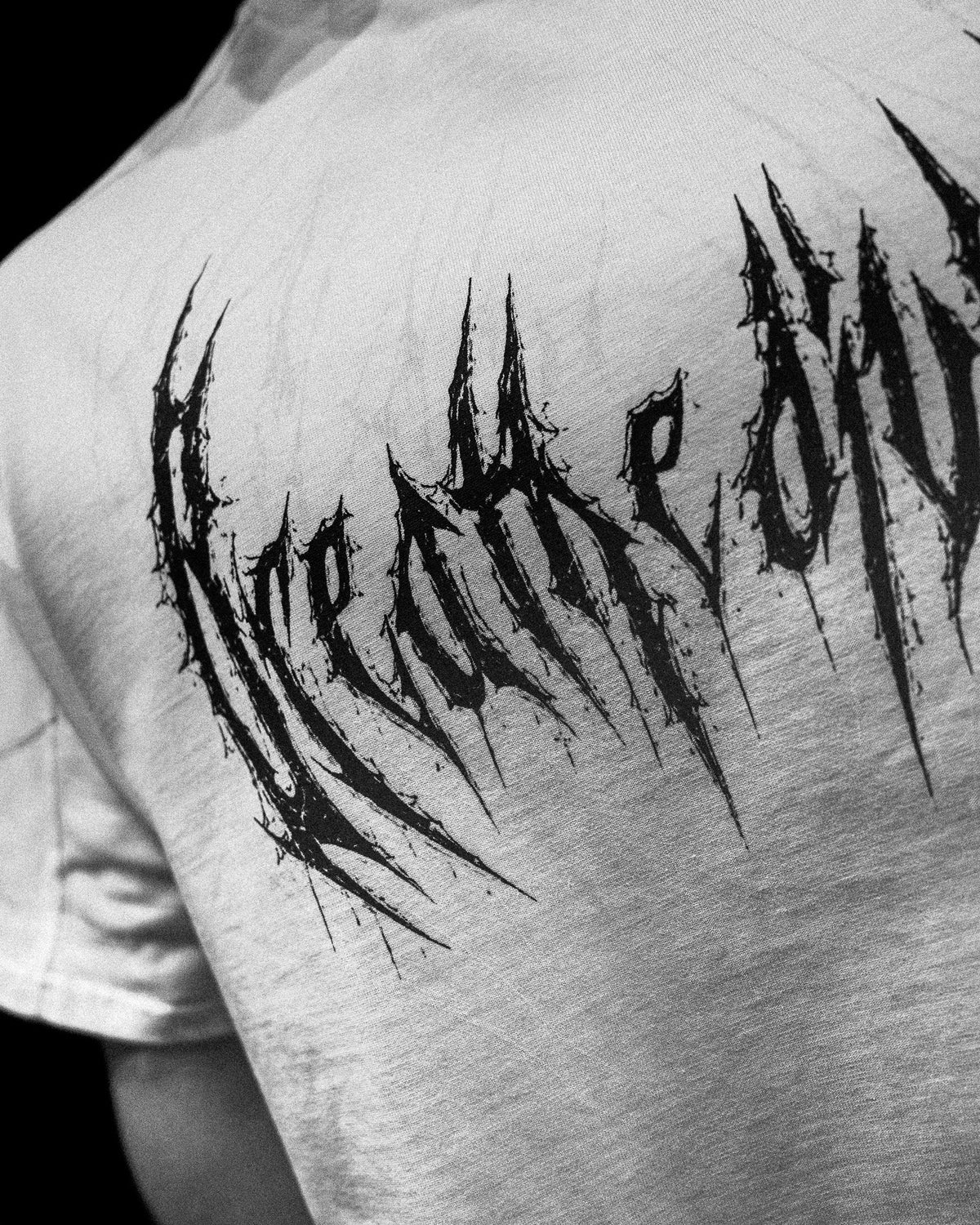 Breathedivinity Spider-Corpse Oversized T-Shirt Divine White
