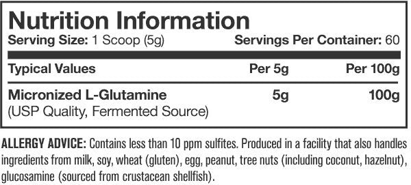 Mutant Glutamine 300 Gramos 60 Servicios