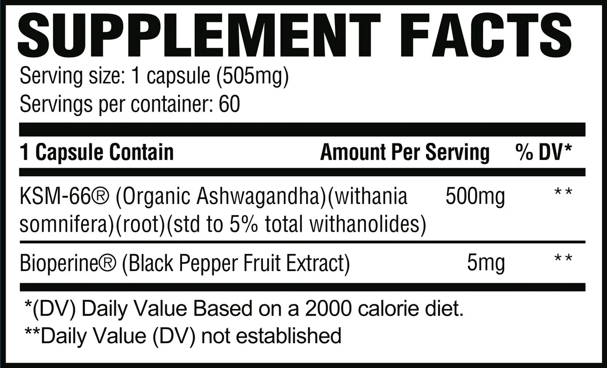 Revive Ashwagandha 60 Capsulas