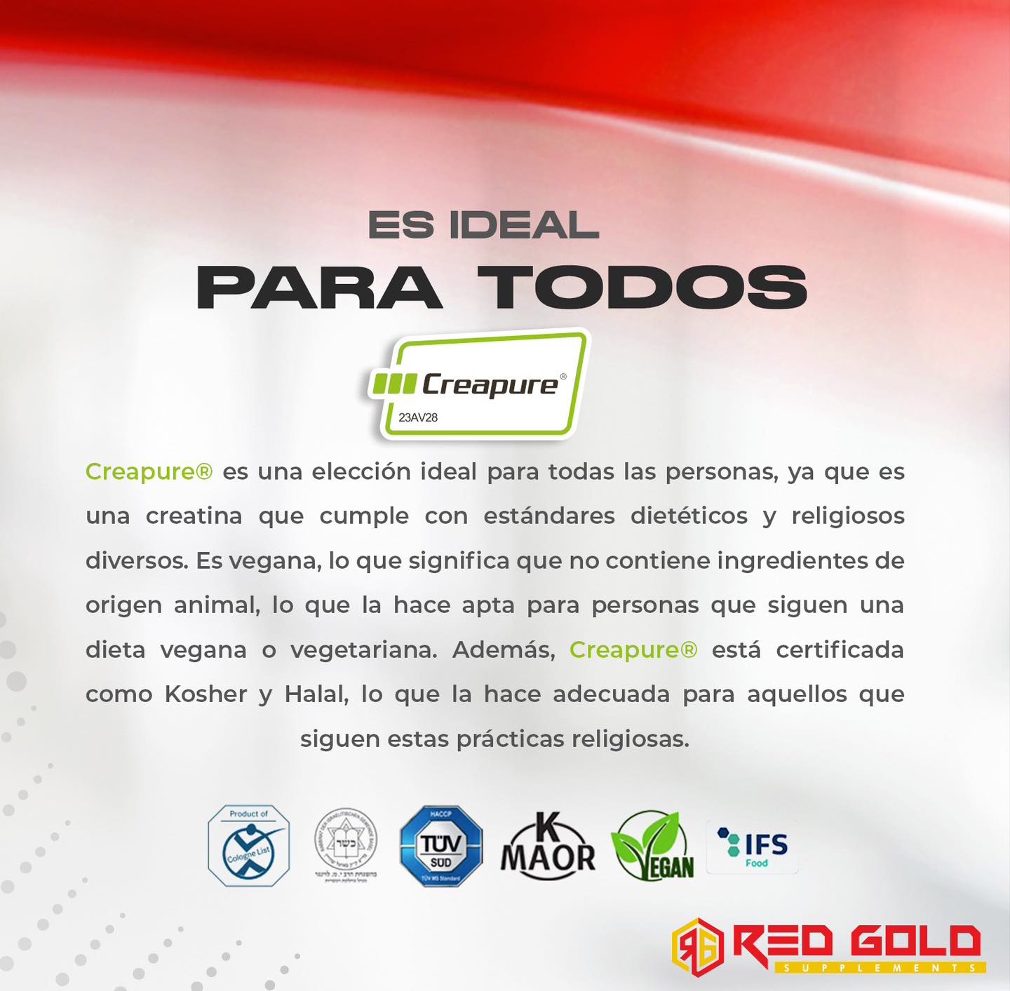 Red Gold Aminos Energ-y  + Creapure 30 Servicios