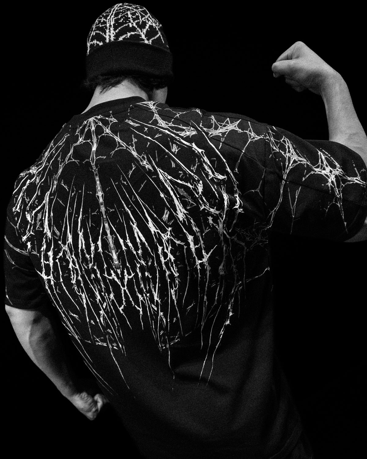 Breathedivinity Spider-Corpse Oversized T-Shirt Void Black