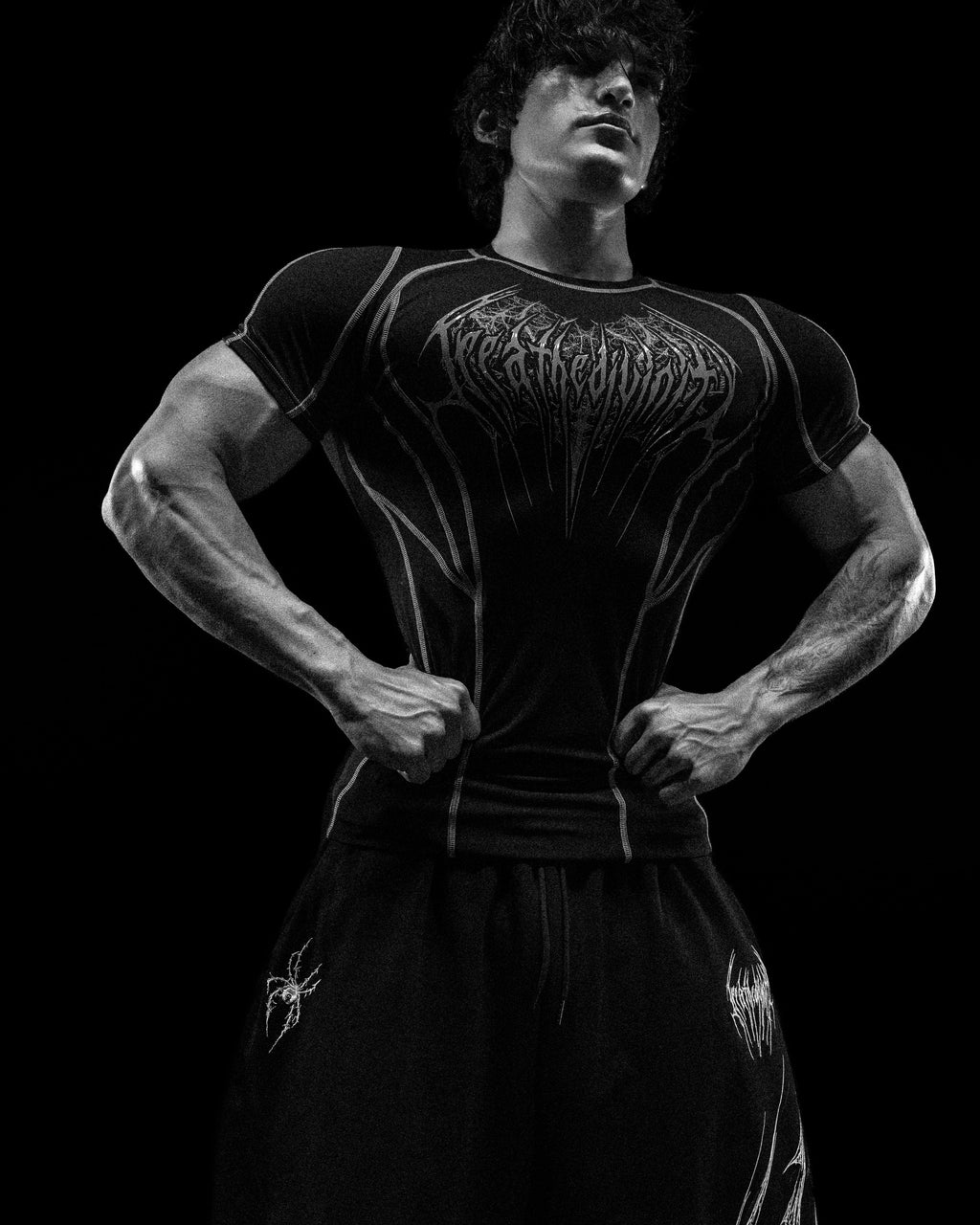 Breathedivinity Void Tech ™ Arachnid Venom Texture Shortsleeve Compres ...