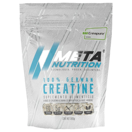 Meta Nutrition 100% German Creatine Creapure 300 Gramos 60 Servicios