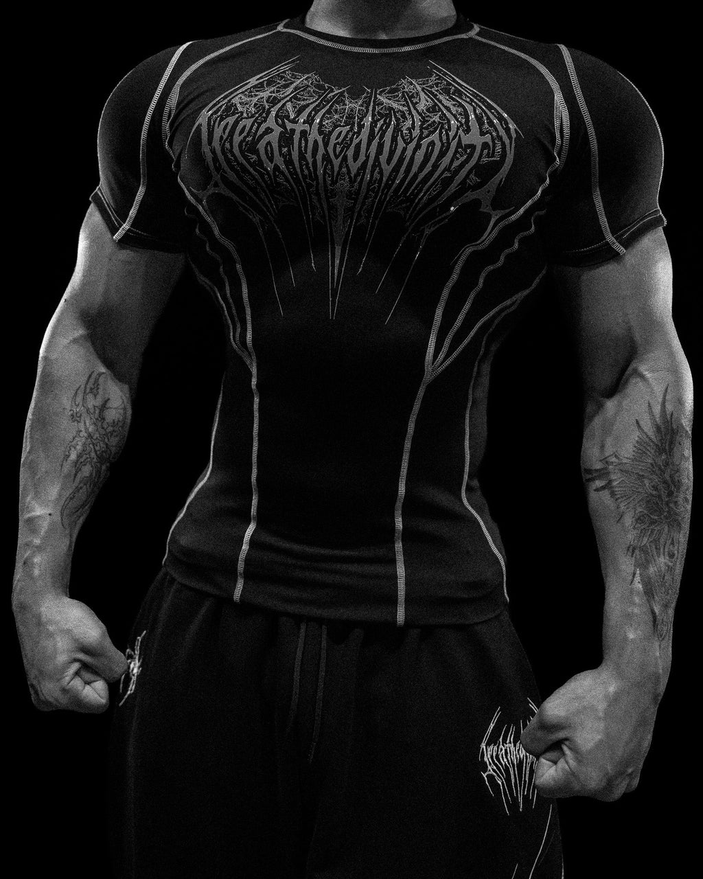 Breathedivinity Void Tech ™ Arachnid Venom Texture Shortsleeve Compres ...