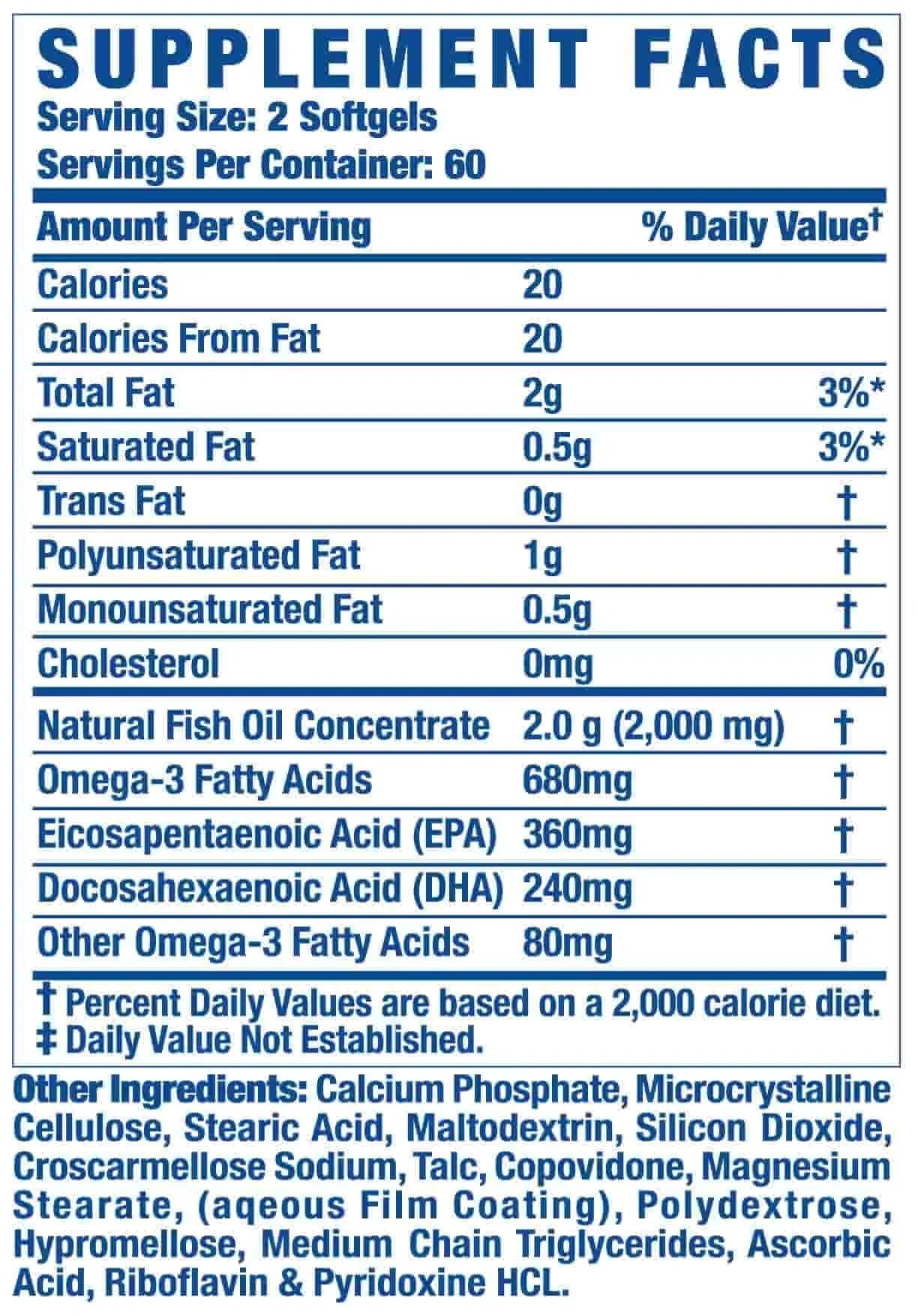 Ronnie Coleman Omega-3 Xs 120 Capsulas