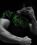 Breathedivinity Void Tech Corrupted Short Sleeve Compression Neon Green