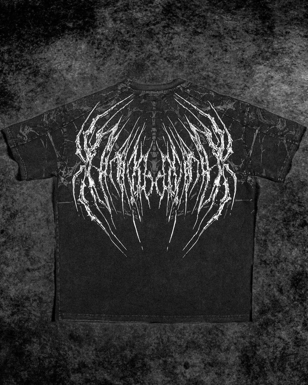Breathedivinity Spider-Corpse Oversized T-Shirt Vintage