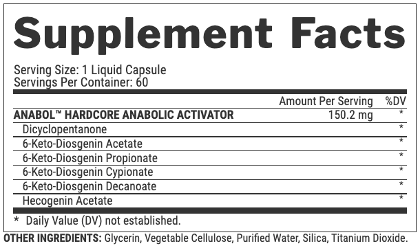 Nutrex Anabol Hardcore 60 Capsulas