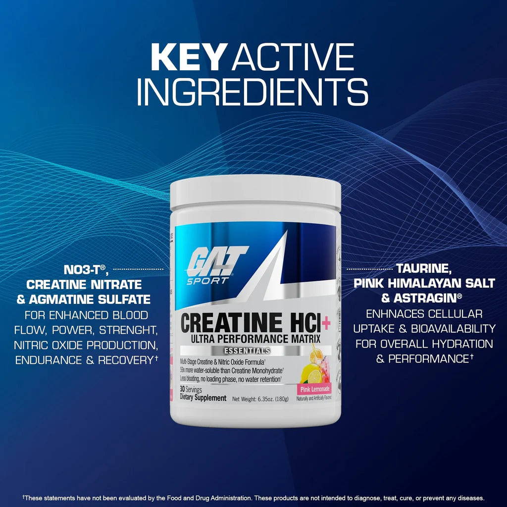 Gat Sport Creatine Hcl+ 30 Servicios