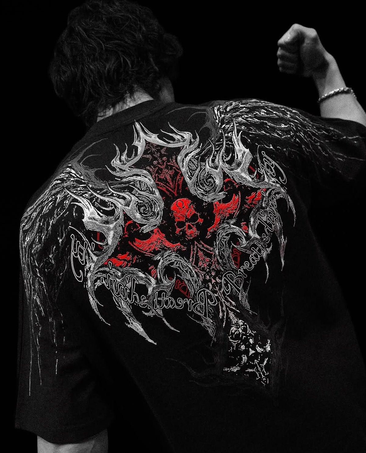 Breathedivinity Oversized T-Shirt Sephiroth Blood Metal