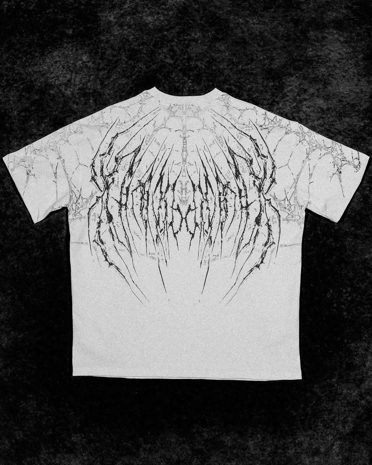 Breathedivinity Spider-Corpse Oversized T-Shirt Divine White