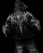 Breathedivinity Death Slayer Oversized Zip-Up Hoodie Void Black