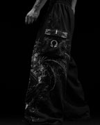 Breathedivinity Dark Forge Tarnished Oversized Cargos Void Black
