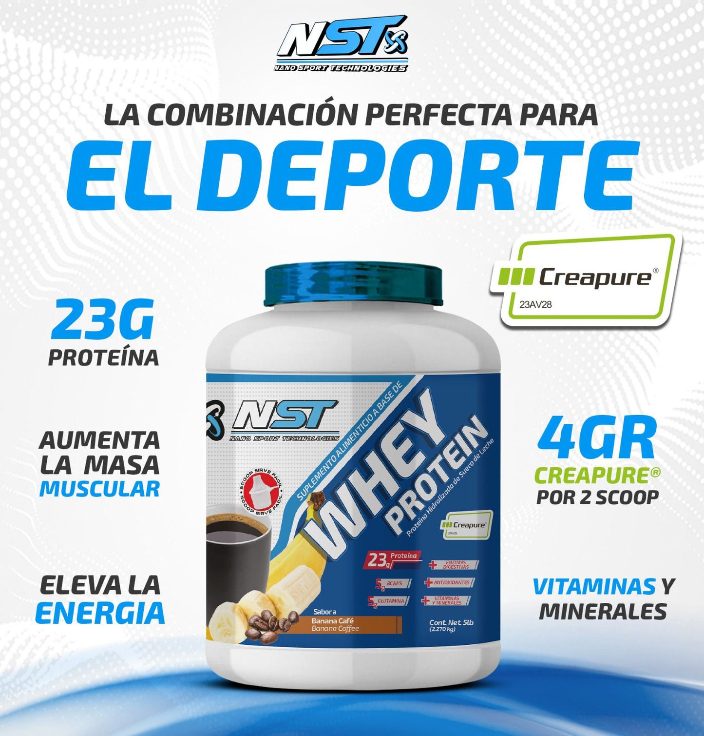 Nst Whey Protein + Creapure 5 Lbs