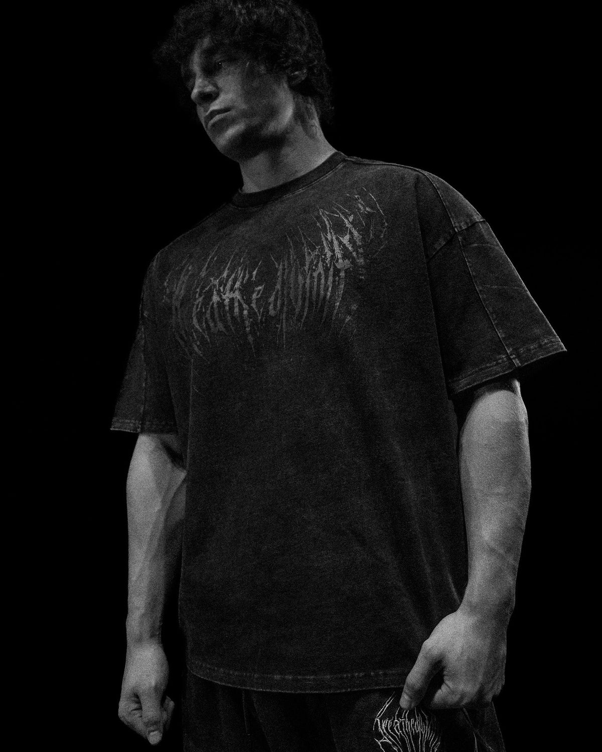 Breathedivinity Spider-Corpse Oversized T-Shirt Vintage