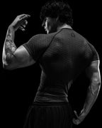 Breathedivinity Doom Tech ™ Armored Venom Texture Shortsleeve Compression Void Black