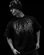 Breathedivinity Spider-Corpse Oversized T-Shirt Void Black