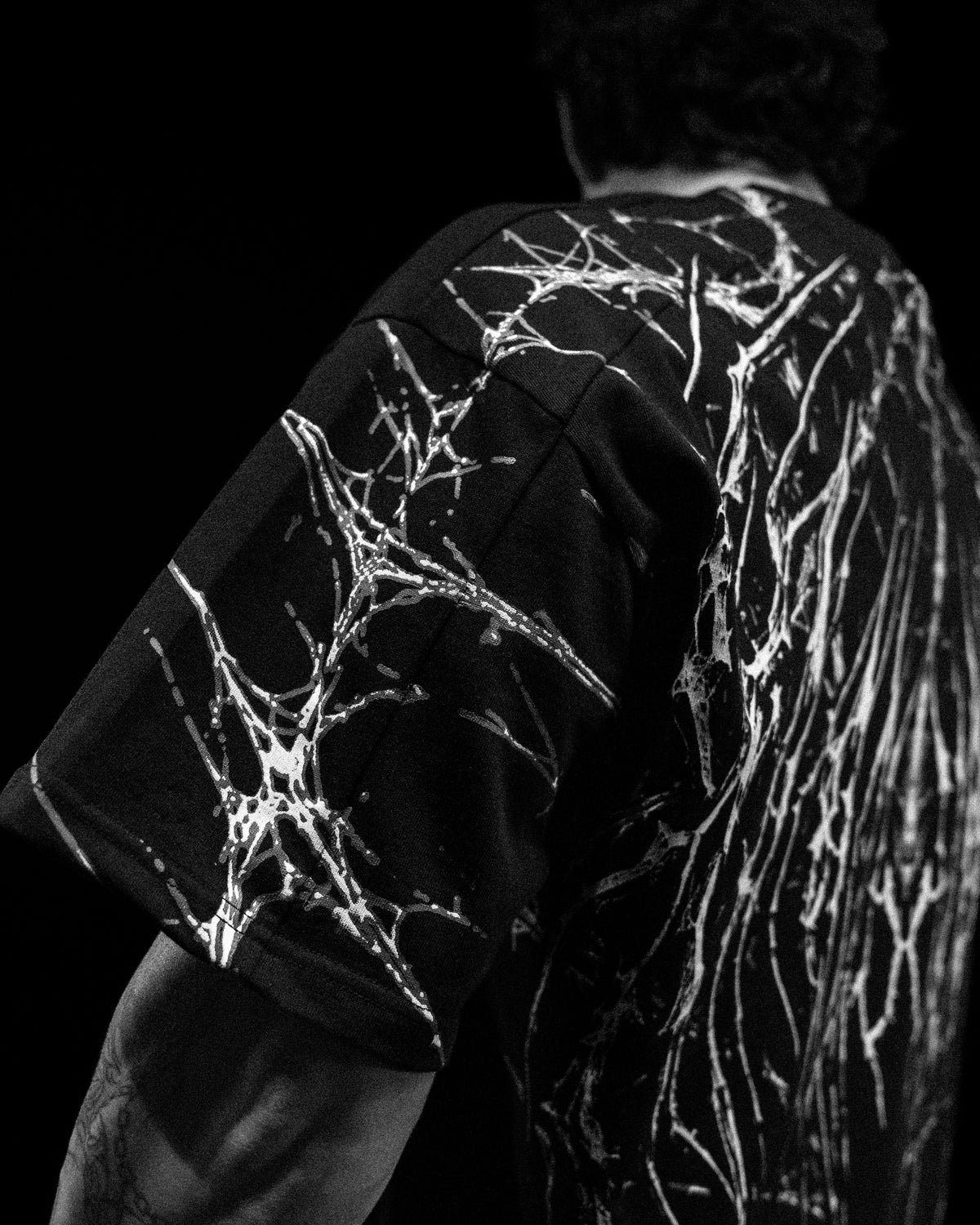Breathedivinity Spider-Corpse Oversized T-Shirt Void Black