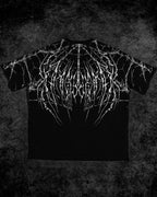 Breathedivinity Spider-Corpse Oversized T-Shirt Void Black