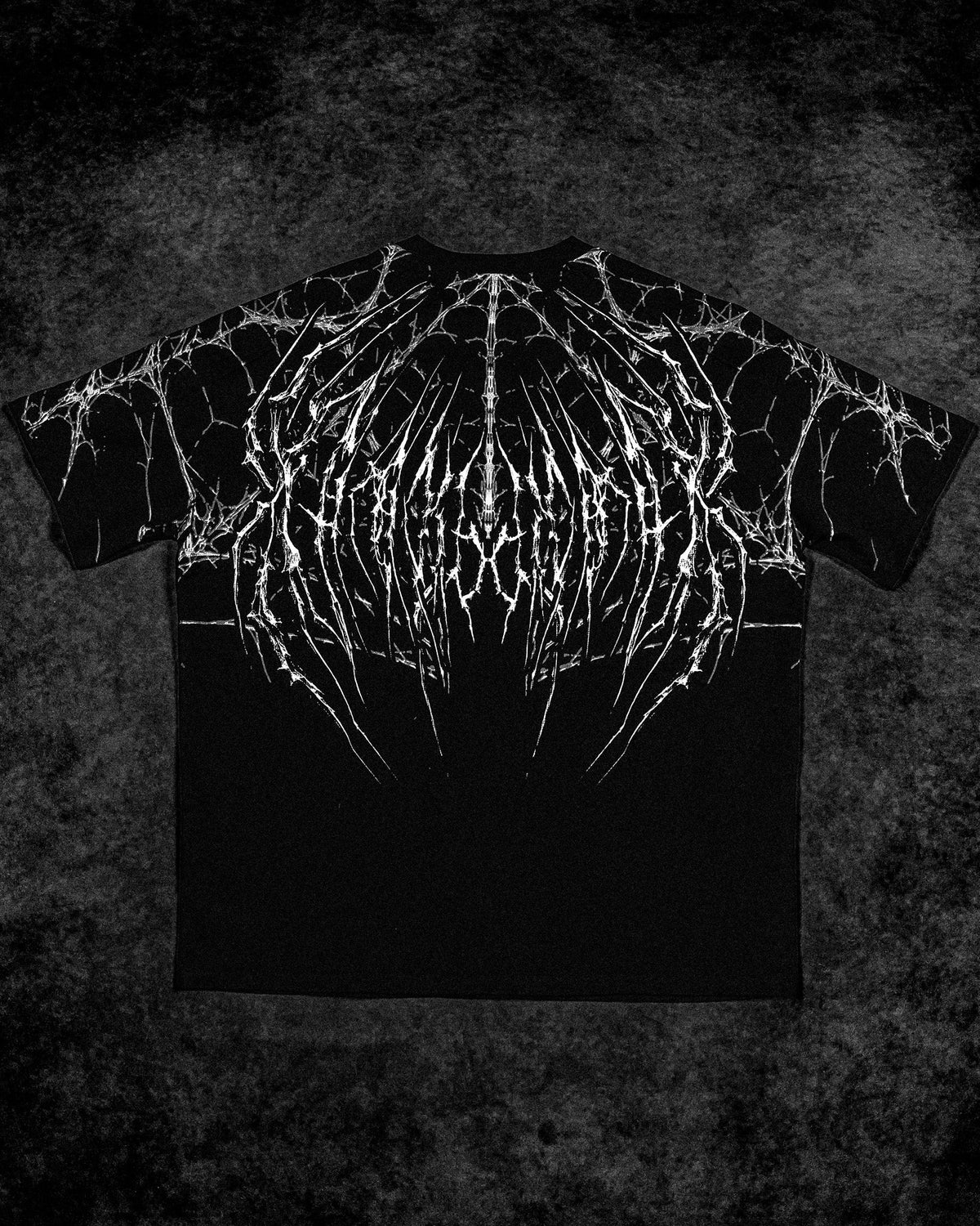Breathedivinity Spider-Corpse Oversized T-Shirt Void Black