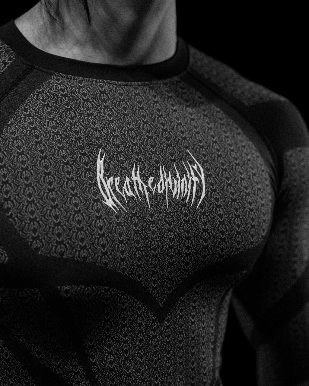 Breathedivinity Doom Tech ™ Spider Corpse Longsleeve Compression Void Black