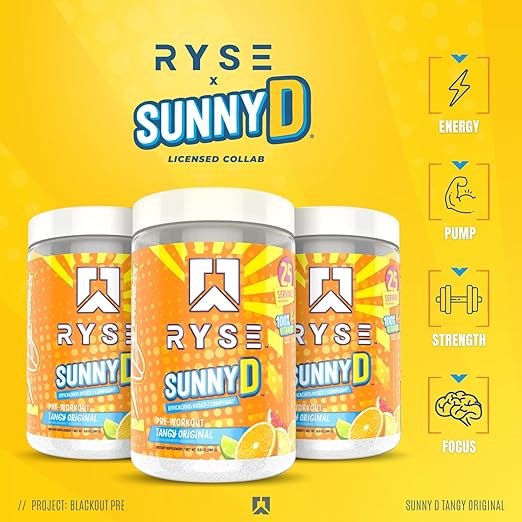 Ryse Pre-Workout Ryse Sunny D 25 Servicios