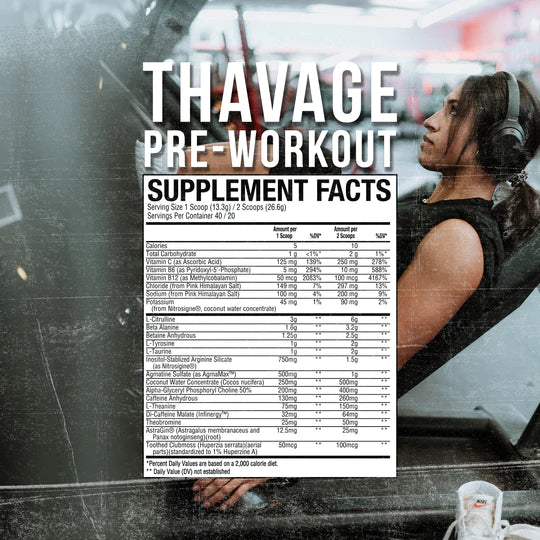 Raw Nutrition Cbum Thavage Pre-Workout 40 Servicios