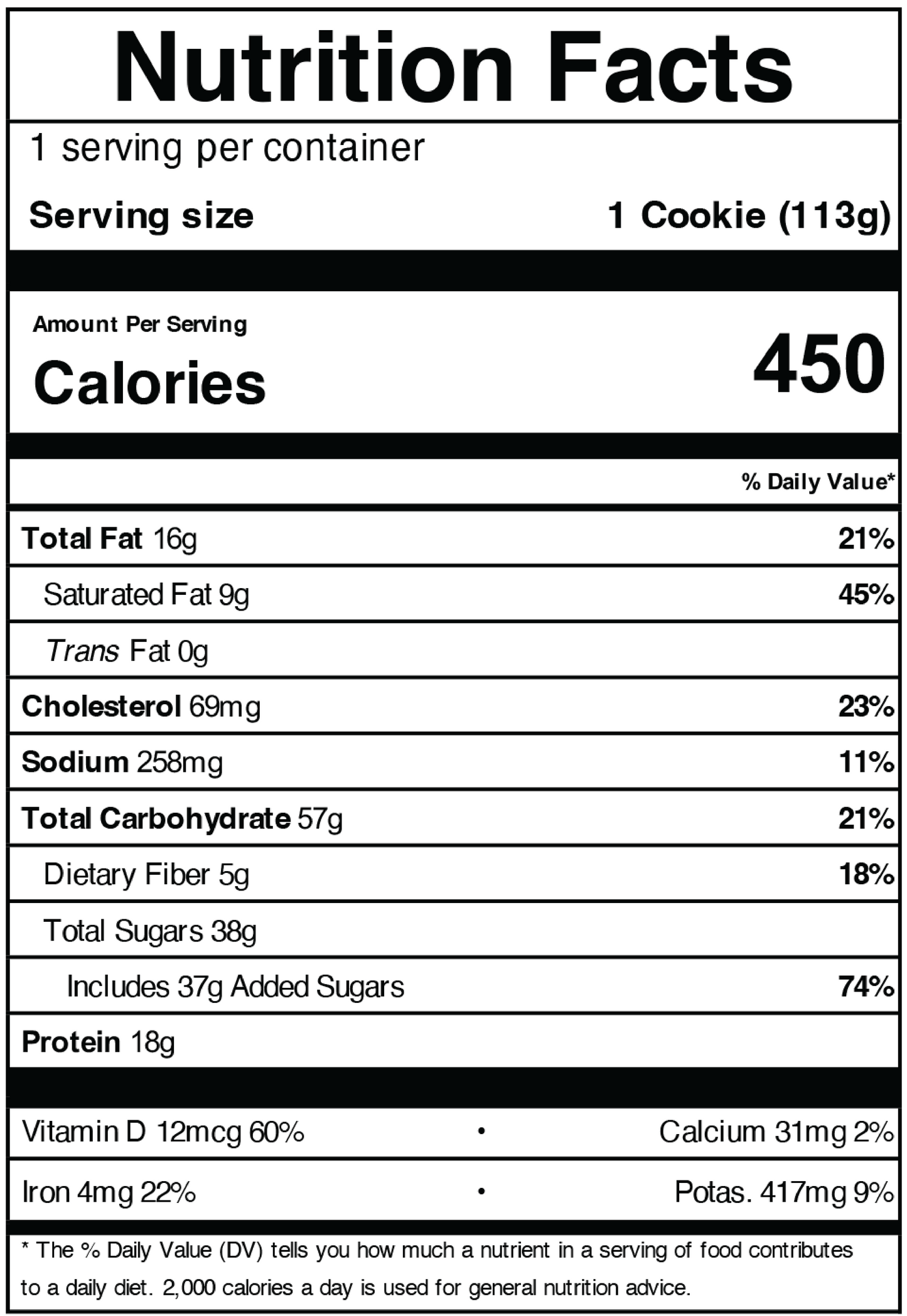 Raw Nutrition My Cookie Dealer 113G