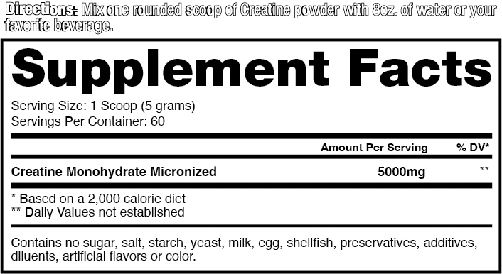 Dragon Pharma Creatine Monohydrate 300 Gramos 60 Servicios