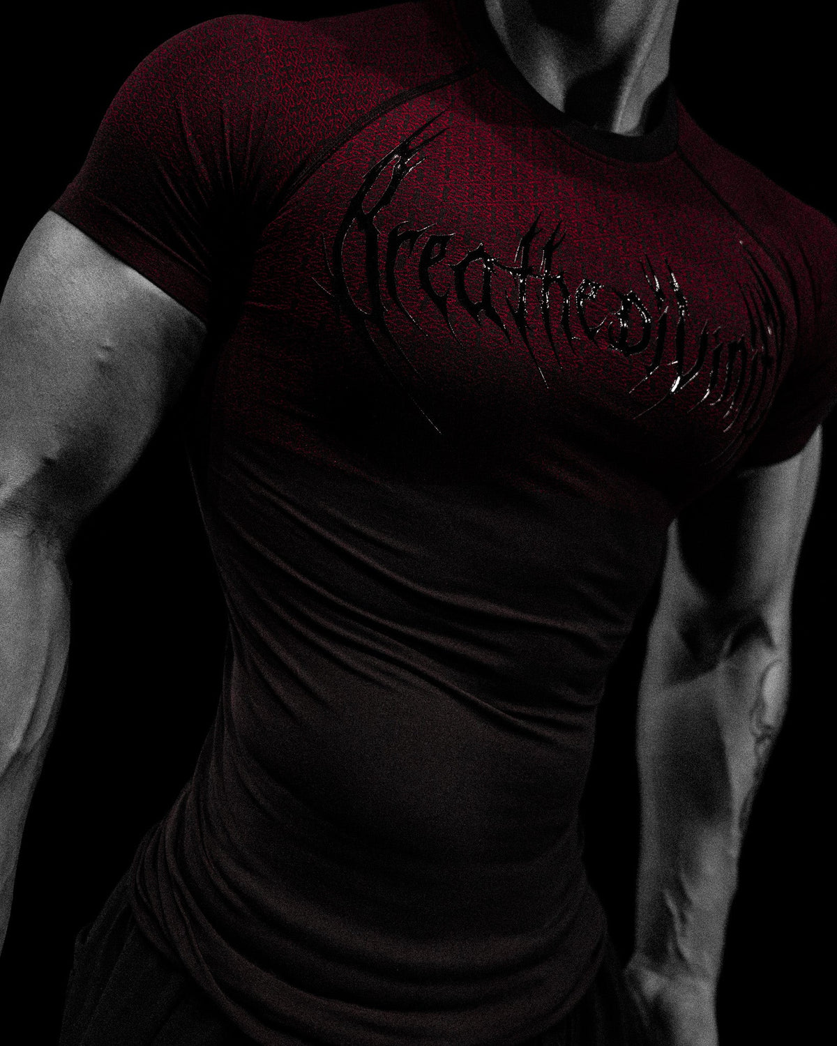Breathedivinity Doom Tech ™ Armored Venom Texture Shortsleeve Compression Carnage