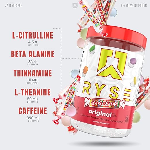 Ryse Loaded Pre Smarties 30 Servicios