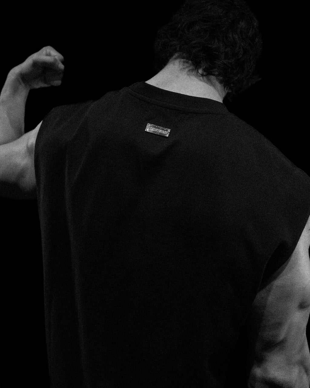 Breathedivinity Soul Sanctum Cut-Off Tee Void Black