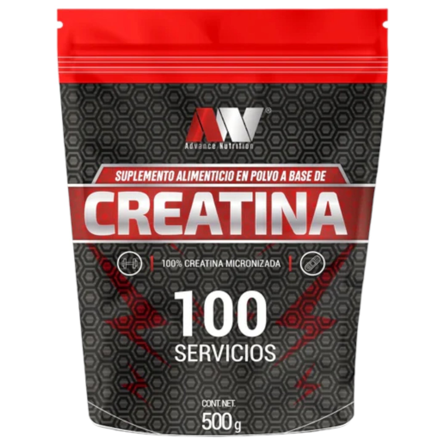 Advance Nutrition Creatina Bag 500 Gramos 100 Servicios