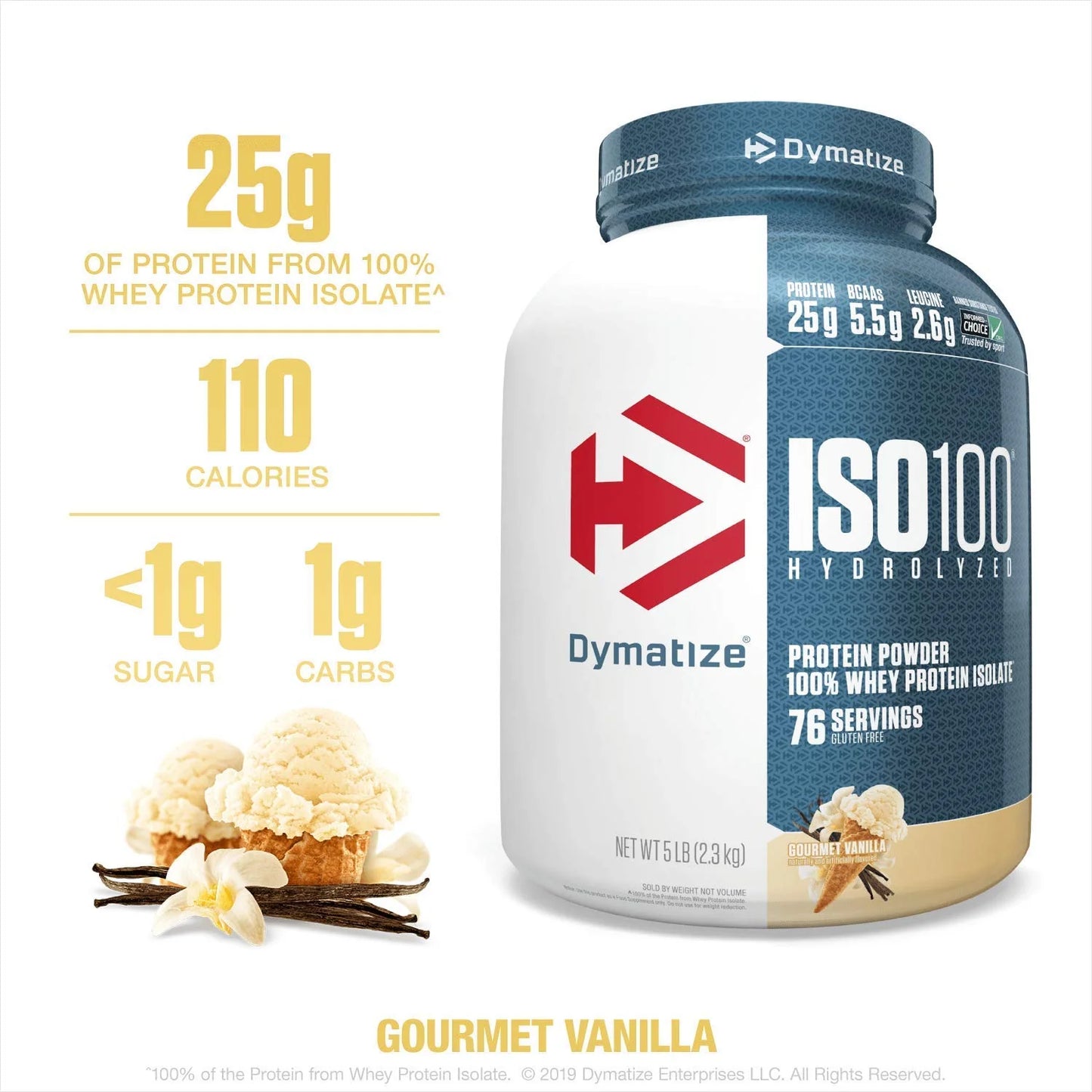 Dymatize Iso 100 Hydrolized 5 Lbs