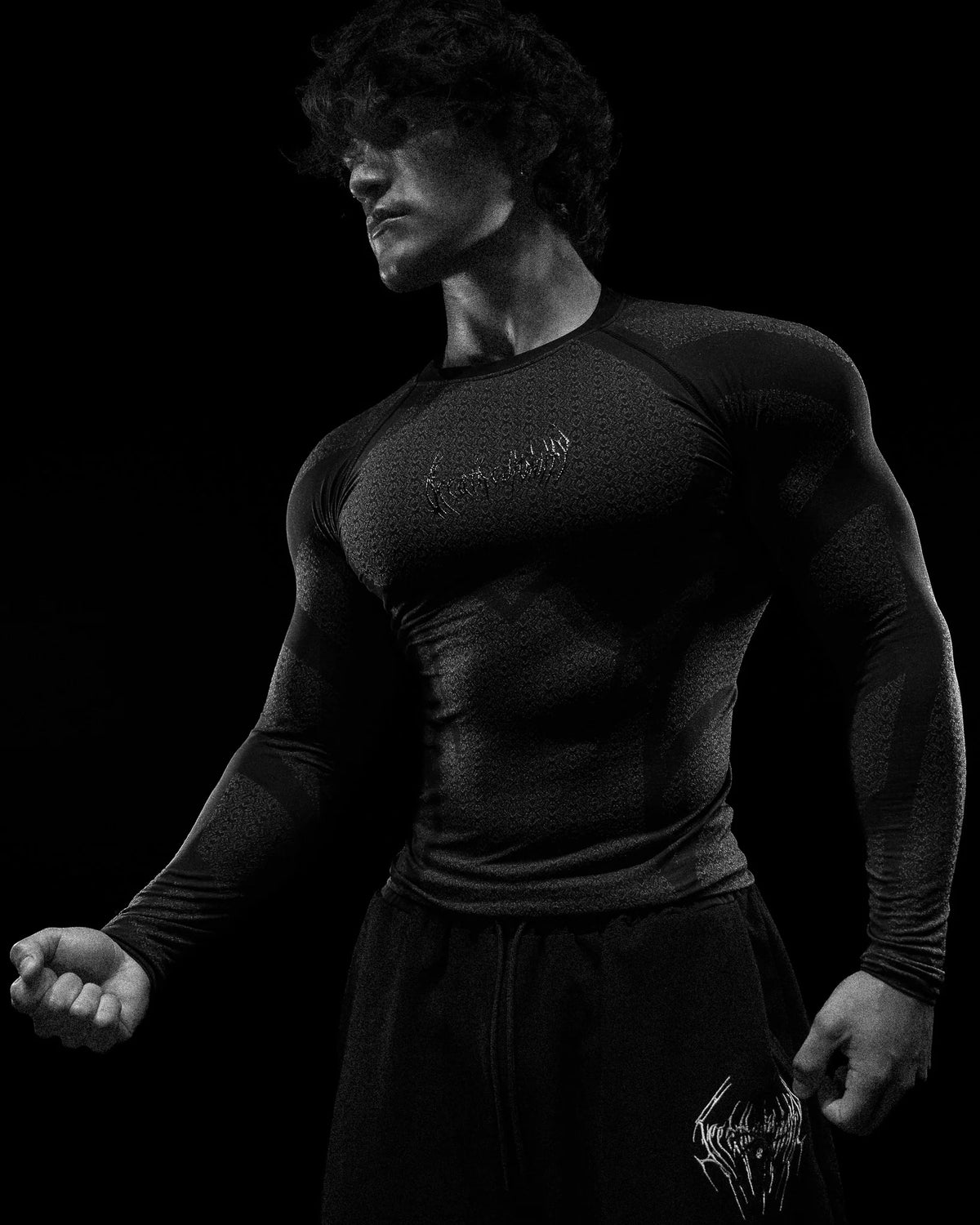 Breathedivinity Doom Tech ™ Spider Corpse Longsleeve Compression Darkness