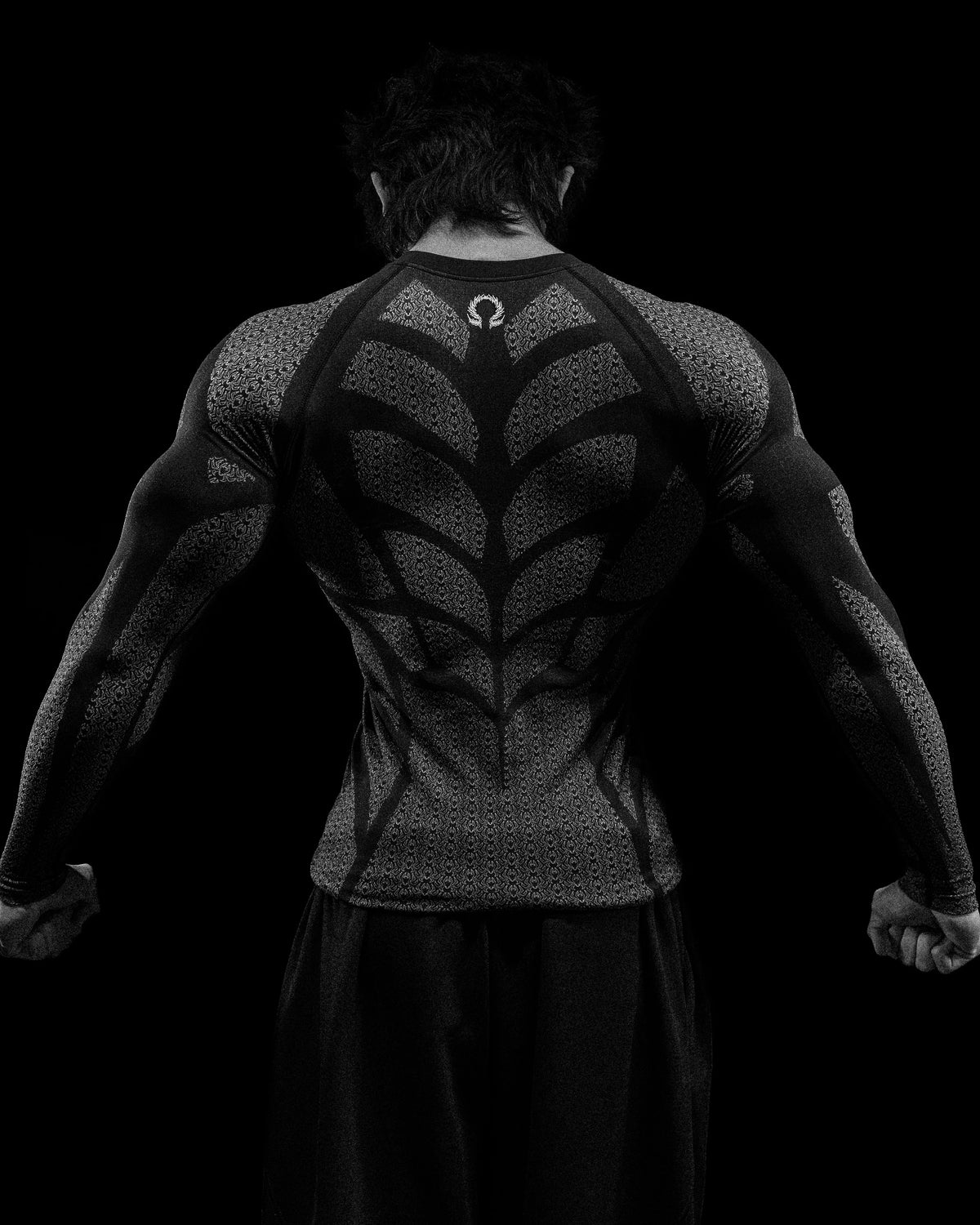 Breathedivinity Doom Tech ™ Spider Corpse Longsleeve Compression Void Black