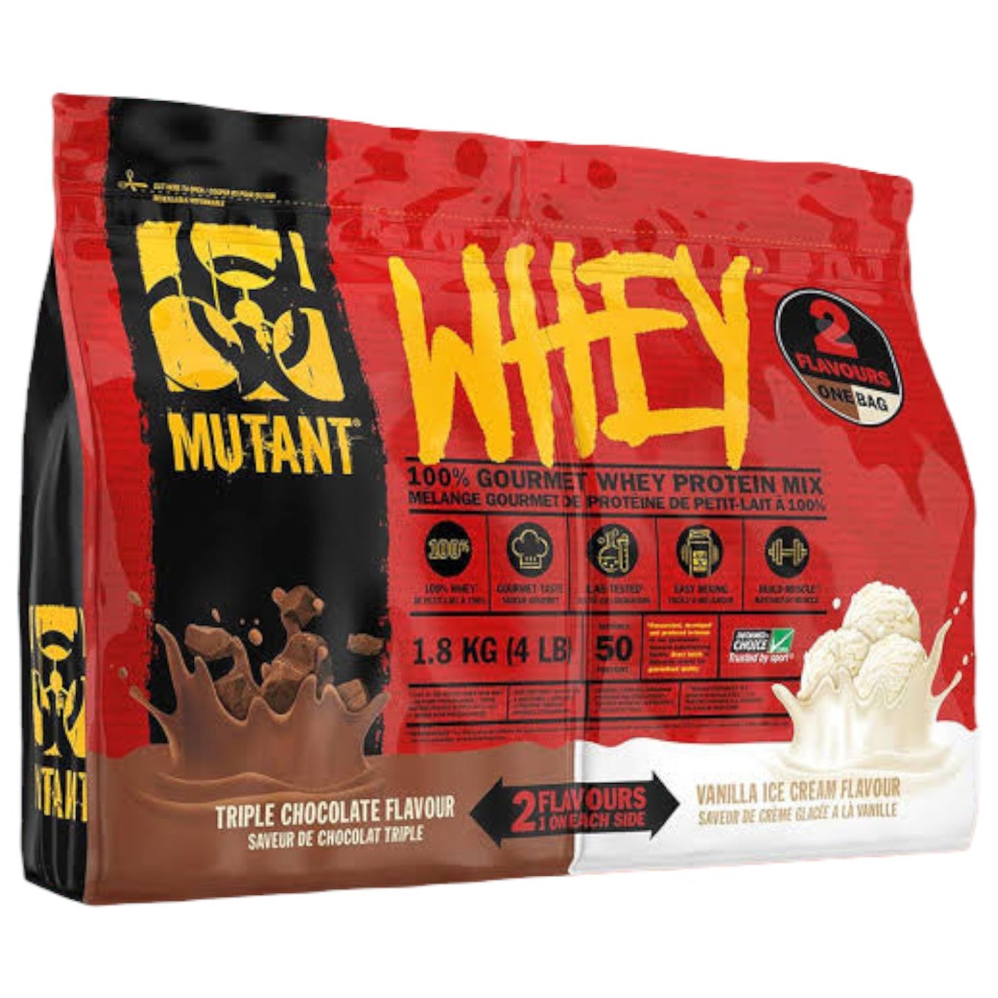 Mutant Whey Dual 4 Lbs "2 Sabores en 1"