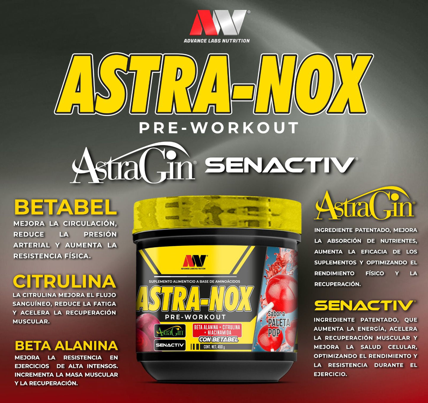 Advance Nutrition Astra-Nox 30 Servicios