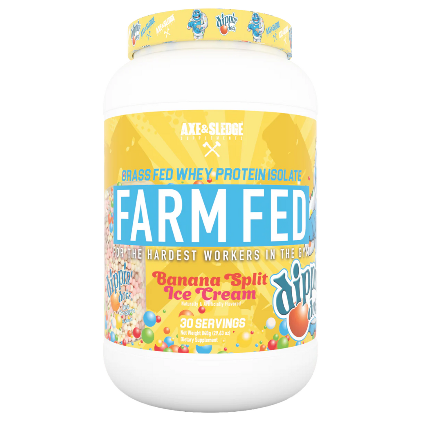 Axe And Sledge Farm Fed Grass Fed Whey Protein Isolate 2 Lbs