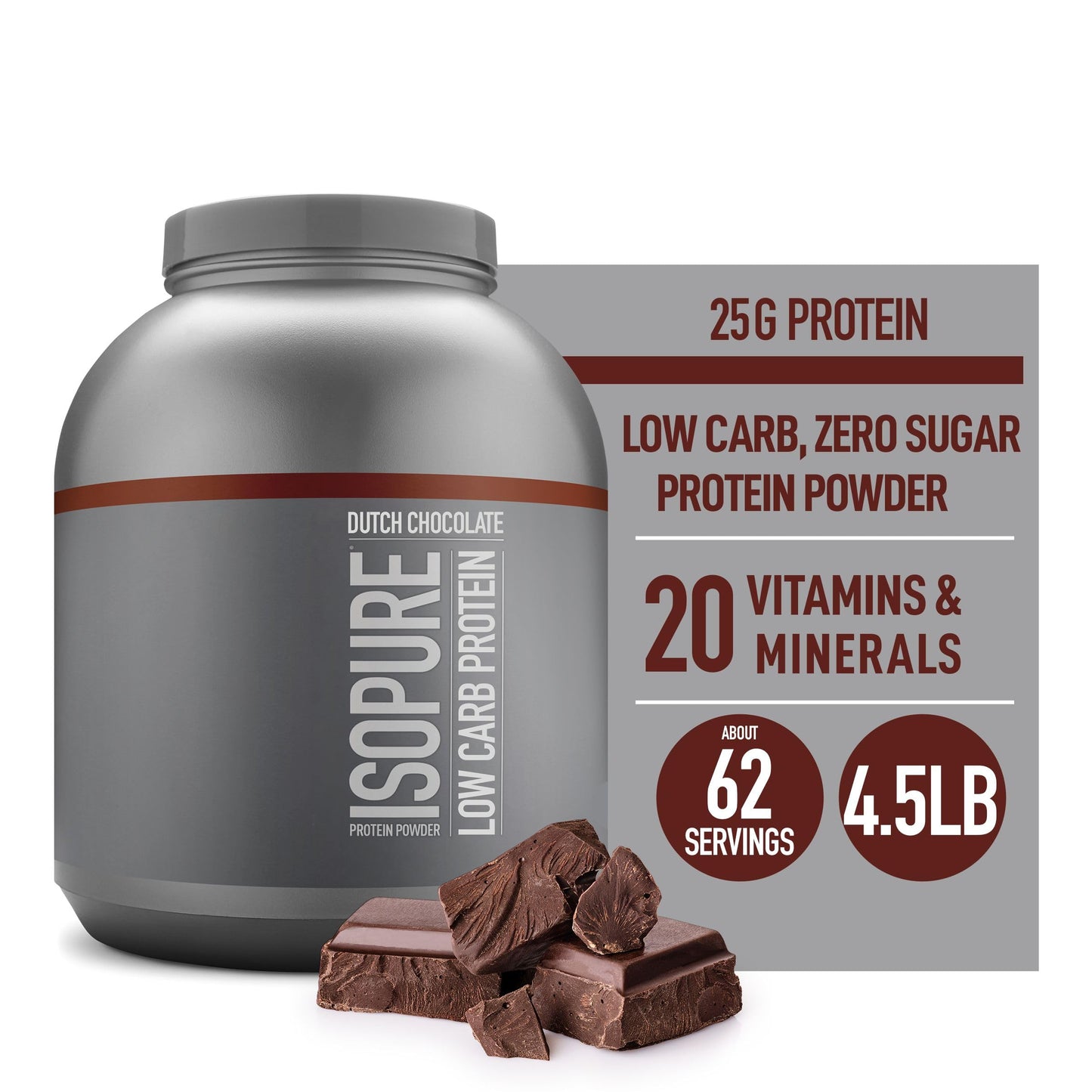 Isopure Zero Carb / Low Carb 4.5 Lbs