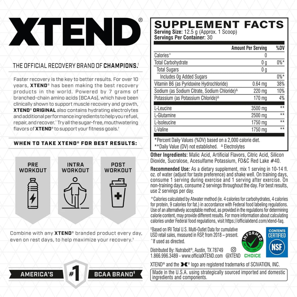 Xtend Bcaa Xtend 30 Servicios