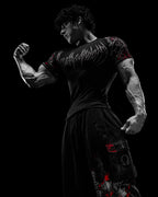 Breathedivinity Void Tech ™ BloodBorne Shortsleeve Compression Heavenly Red