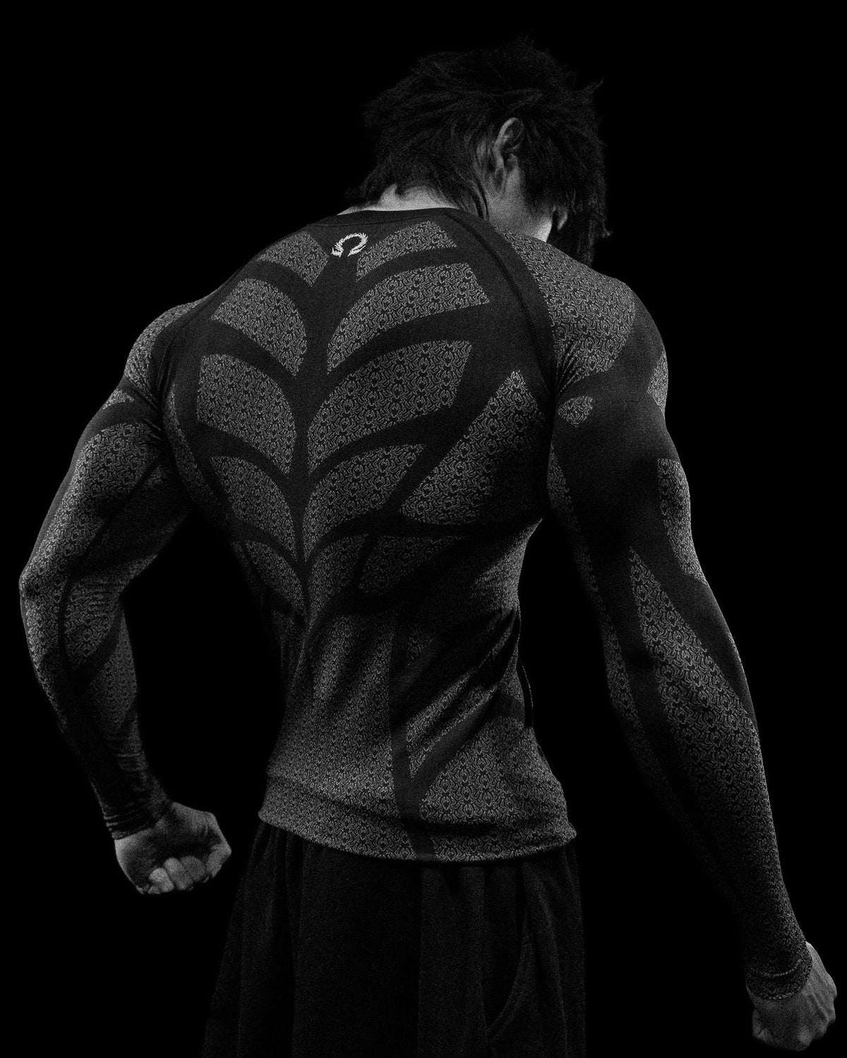 Breathedivinity Doom Tech ™ Spider Corpse Longsleeve Compression Void Black