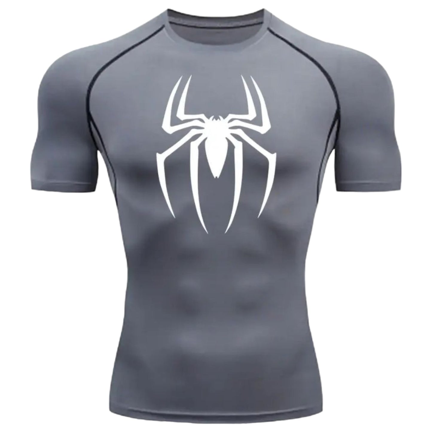 Camisa de Compresión Spiderman Gris