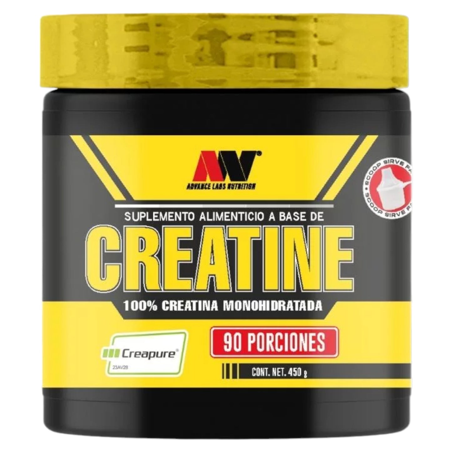 Advance Nutrition Creatine Creapure 450 Gramos 90 Servicios