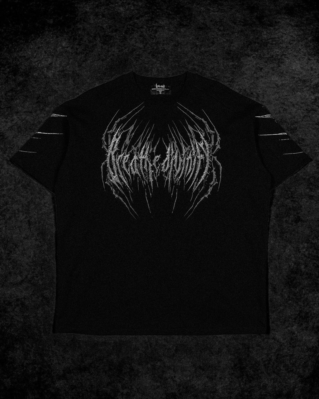 Breathedivinity Spider-Corpse Oversized T-Shirt Void Black