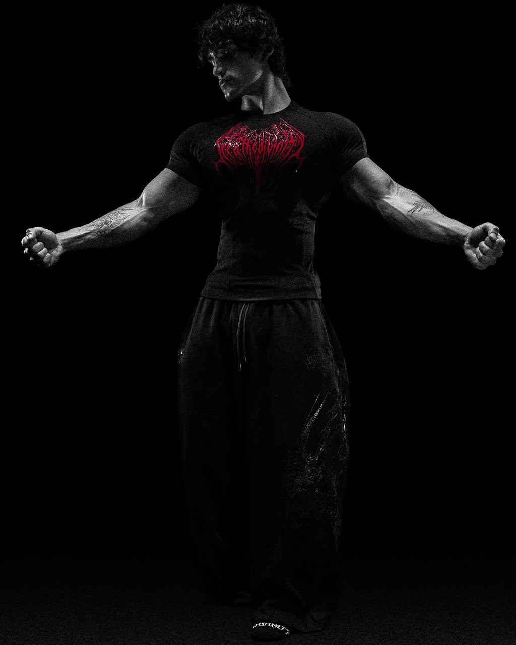 Breathedivinity Void Tech ™ Arachnid Venom Texture Shortsleeve Compression Nightmare