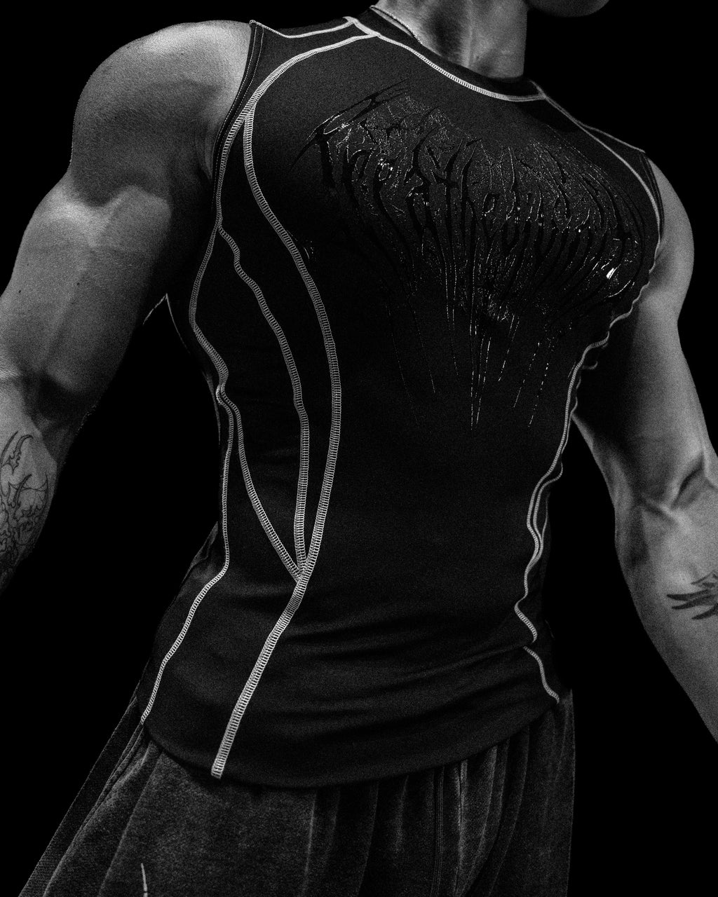 Breathedivinity Void Tech ™ Arachnid Venom Texture Cut-Off Compression ...